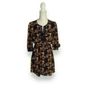 Market & Spruce Prim floral Crochet Trim Dress Size SP​​